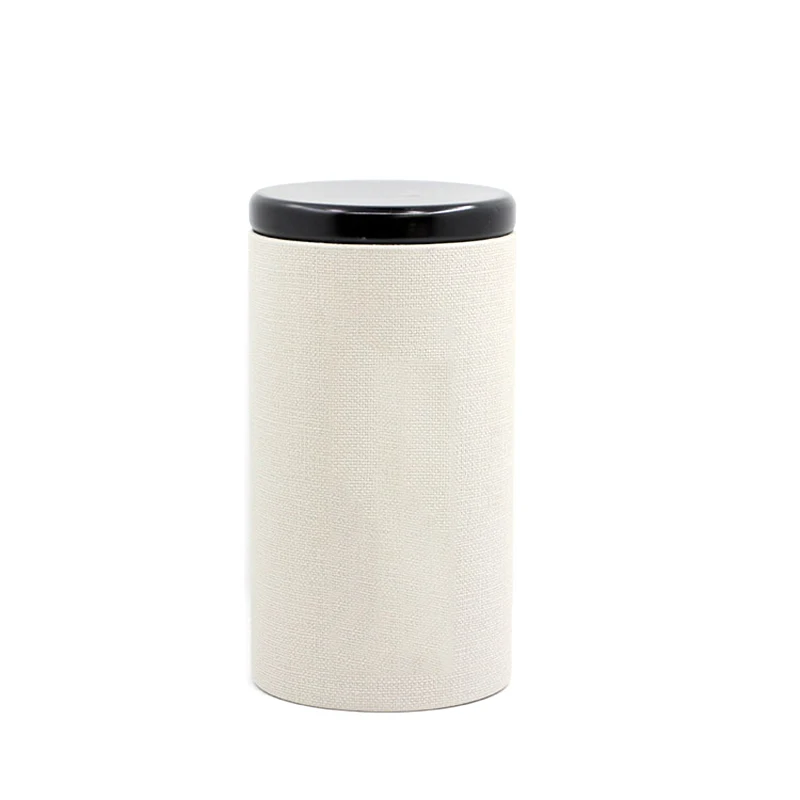 Xin Jia Yi упаковочные банки, напечатанные Популярные однотонные цветные бумажные конверты, трубка с жестяной крышкой, герметичное дно, хороший эффект уплотнения, ремесленный круглый ящик - Цвет: Белый