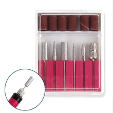 6 шт. набор сверл профессиональный электрический сверлильный станок для ногтей инструменты для маникюра шлифовальные ленты для ногтей Набор для замены пилок