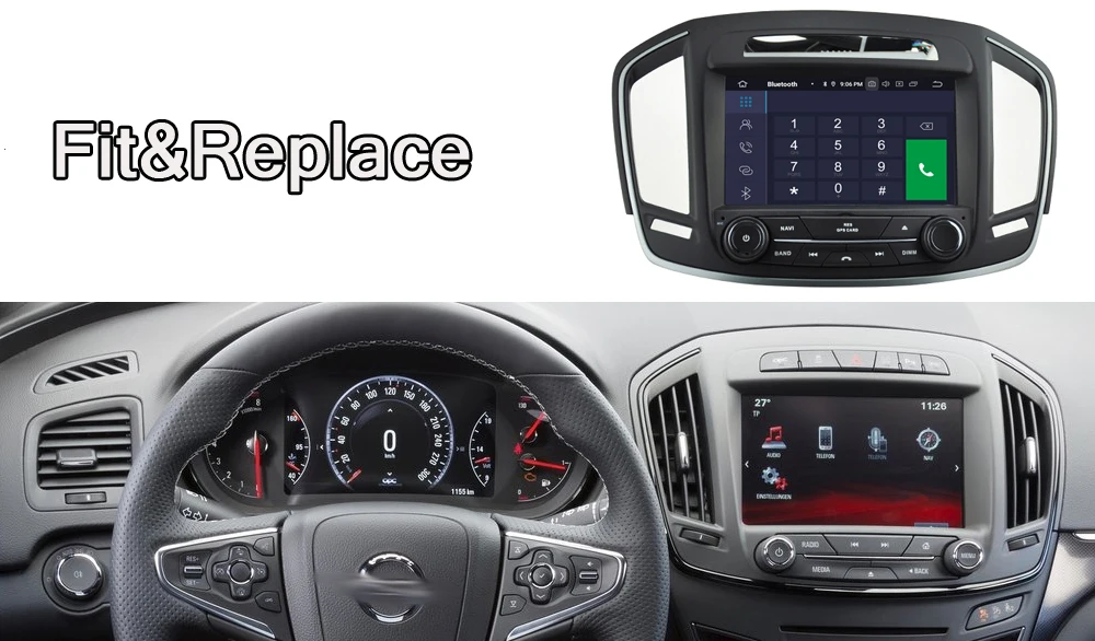 Top Liislee Android 9 4+32G For Opel Insignia 2014~2016 Stereo Car Video Carplay GPS Navi Map Navigation System Multimedia 9