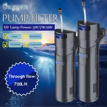 

5W/7W/9W ish Air Pump ltra-Silent High Energy Efficient Aquarium Oxygen Filter fish turtle aquarium water plants tank