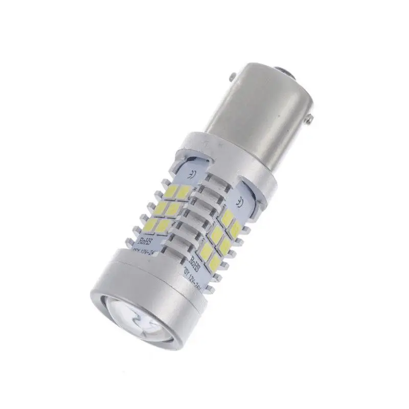 S25 6500 к Автомобильный светодиодный BA15S 1156 P21W 21SMD светодиодный налобный фонарь световой сигнал Цвет: белый/желтый Высокое Мощность лампы 12 V/24 V