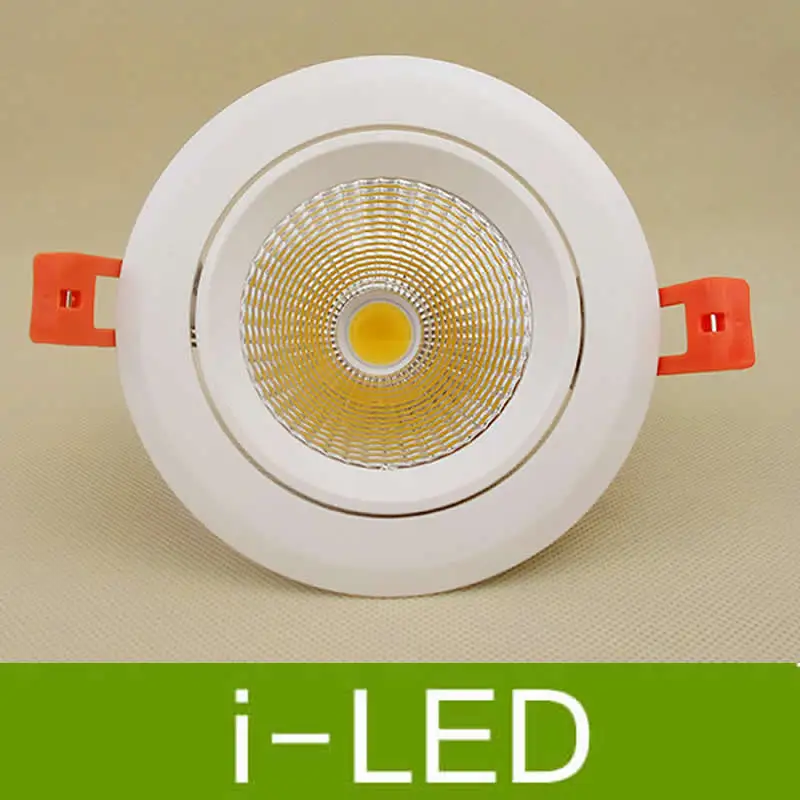 Белый корпус Cree Led COB Светильник направленного света s 10W led с регулируемой