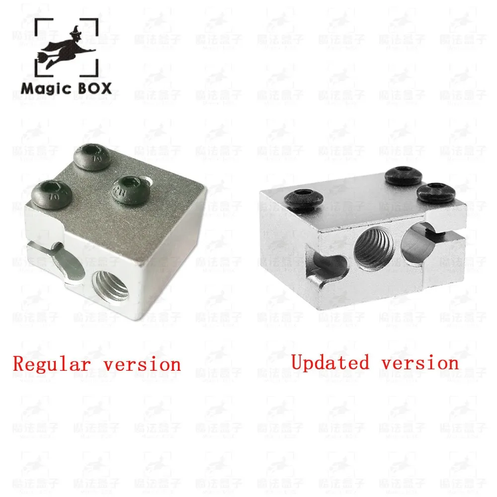 Volcano Eruption Heat Block Hot End For 1.75/3mm Filament V5 V6 Extruder J-head Heater 3D Printers Part Aluminium Heating Parts Volcano Eruption Heat Block Hot End For 1.75/3mm Filament V5 V6 Extruder J-head Heater 3D Printers Part Aluminium Heating Parts