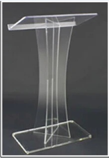 

Crystal clear acrylic podium to speak transparent Bible Christian church pulpit lectern large custom