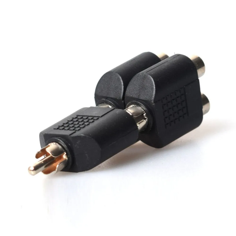 10PCS30 2RCA женский 1RCA мужской ysplitter адаптер 3 шт. RCA входы добавить на для навигации сбоку расширить один Обратный Cam видео