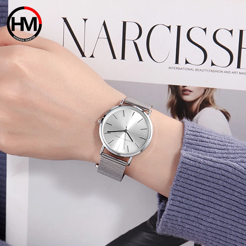Женские часы-браслет, люксовый бренд, Кварцевые женские платья, наручные часы, серебро, сталь, сетка, женские часы, 36 мм, водонепроницаемые часы Xfcs