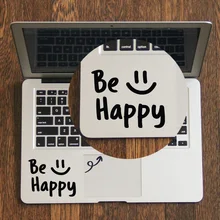 BE HAPPLY смайлик наклейка для трекпада наклейка для Apple MacBook Air Pro retina 11 12 13 15 дюймов Mac Book винил тачпад кожи