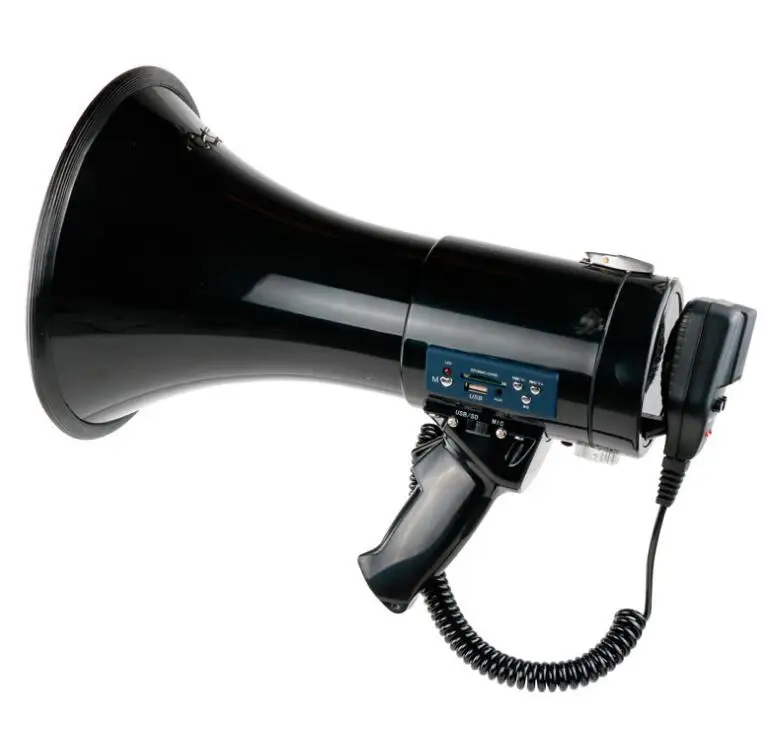 Hotsale Portable Megaphone 50 Watt Power Megaphone Speaker Bullhorn Hotsale Portable Megaphone 50 Watt Power Megaphone Speaker Bullhorn