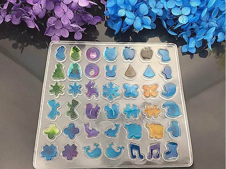 42 Patterns Multi Design Clear Silicone Mold For Making Jewelry Stud