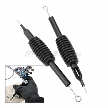 

10sets Tattoo Tube Grip + needles 19mm Disposable Sterile Silicon Steel Individual blister package 5F 7F 9F 11F