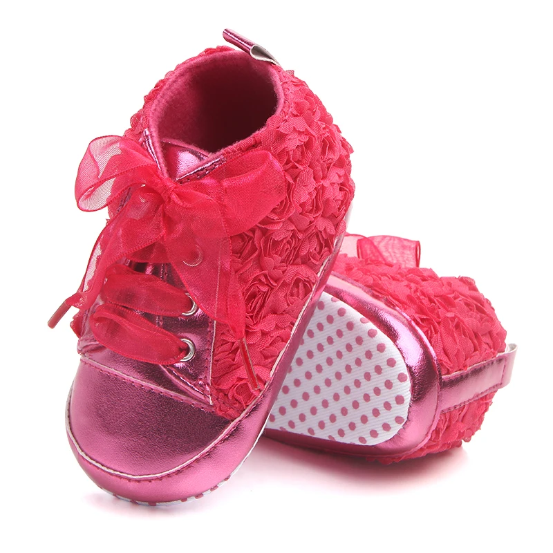 Zapatos de bebé niña niño Primeros pasos zapatillas Bebe Sapatos Infantil niños Rosa flor suave suela niños Chaussure botas recién nacido Zapatos de bebé niña niño Primeros pasos zapatillas Bebe Sapatos Infantil niños Rosa flor suave suela niños Chaussure botas recién nacido