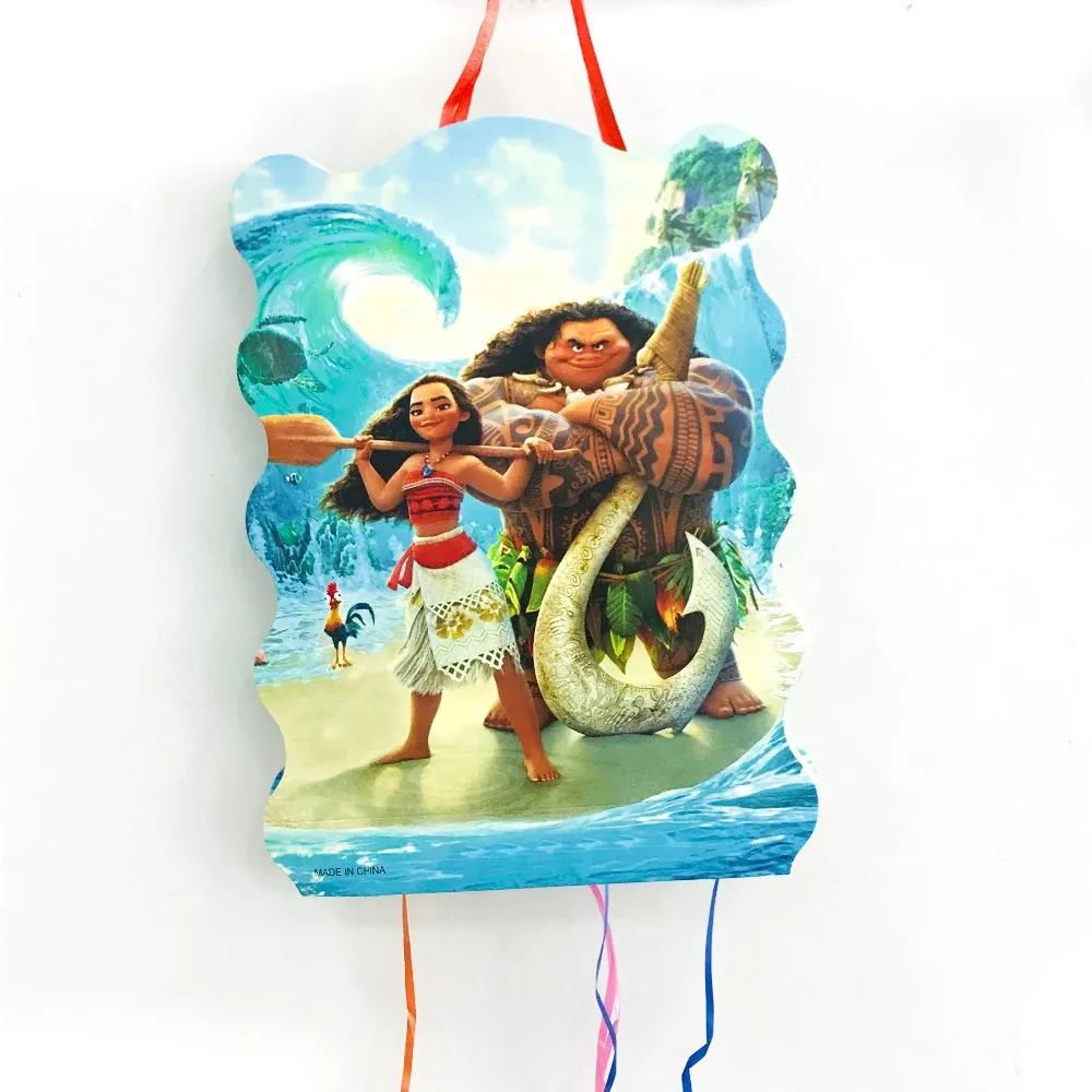 

40*30cm Moana Pinata Funny Party Supplies Kids Disposable Plastic Children's Birthday Boys Party Favors Decoration