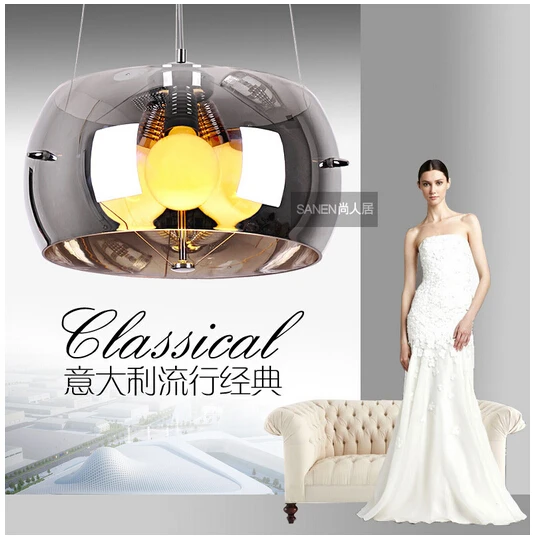 

modern fashion Art design glass led e27*3 heads pendant light for dining room bar living room lighting AC95-265V lighting 1768-1