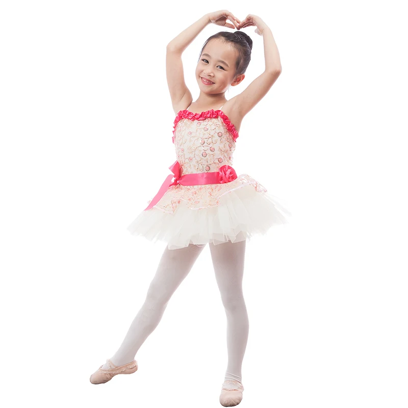 Lovely Child Ballet Tutu Girls Camisole Leotard Costume Ballerina Stage