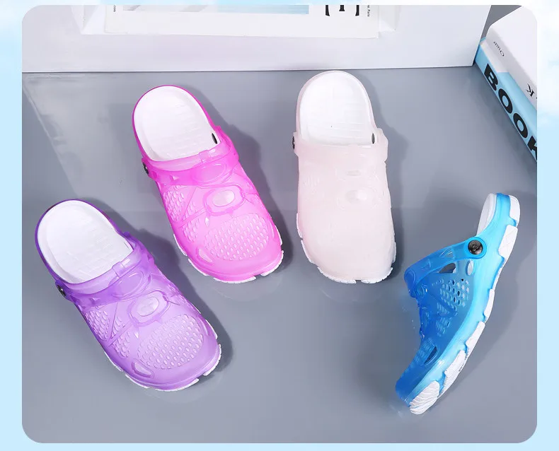2019 Summer Women Sandals Jelly Shoes Breathable Woman Beach Shoes Zapatos De Mujer Ladies Slides Candy Rainbow Flats Sandalias Mujer (11)