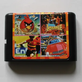 

Chase HQ 2/ WorldCup 92/ Bare Knuckle/ AngryBird 16 bit MD Game Card For Sega 16bit Game Player