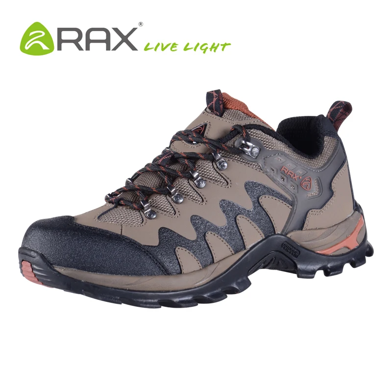 Free shipping fashion Rax men hiking shoes Genuine leather climbing