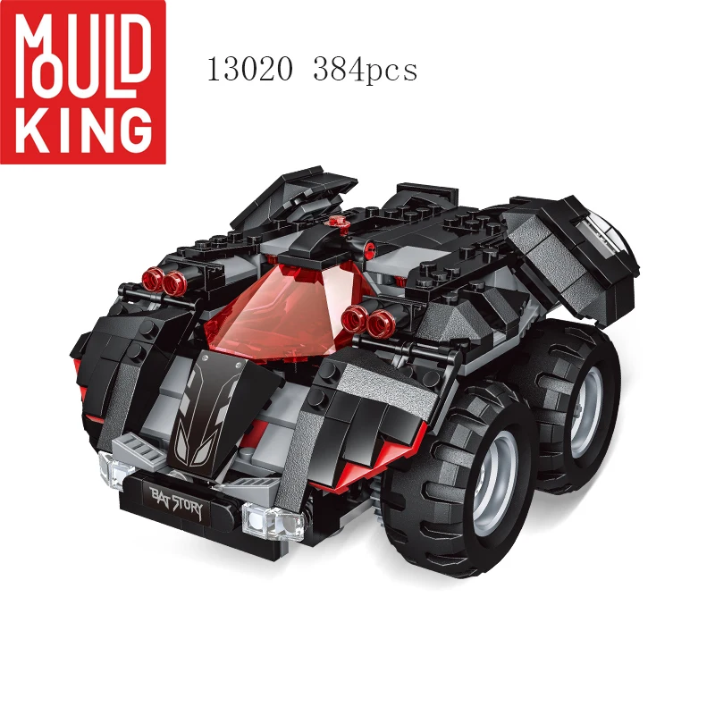 

Mould King Batman13020 384 Pcs App-Controlled Batmobile Model Building Blocks Bricks Toys for Kids Gift