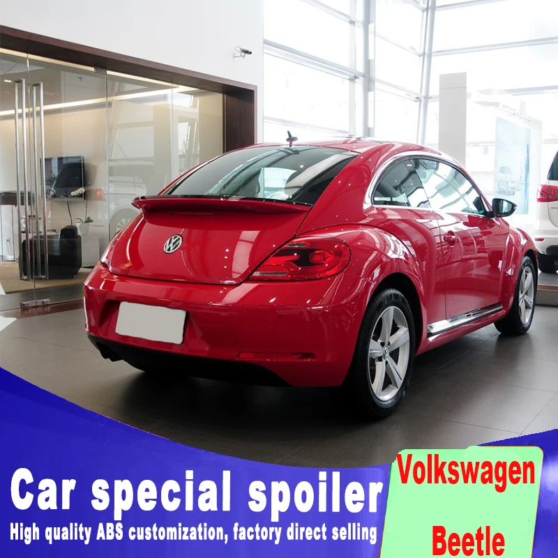 Грунтовка или Черный Белый Цвет Окрашенные дизайн ABS 2013 до до года автомобильный спойлер заднего багажника, крыла для vw Volkswagen Beetle