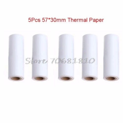 5Pcs Thermal Paper POS Cash Register Receipt Roll For 57mm* 30mm 58mm Printer