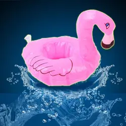 Горячая продажа мини розовый надувной фламинго телефон напиток подстаканники плавающая игрушка бассейн можно вечерние игрушки для ванной