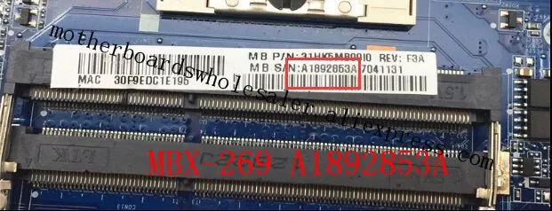 Оригинальная материнская плата для SONY SVE15 SVE151 MBX-269 DA0HK5MB6F0 Материнская ноутбука