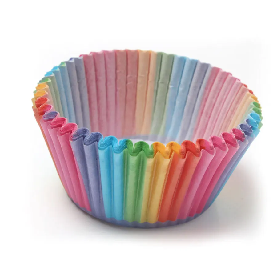 5000Pcs Colorful Rainbow Paper Cake Cupcake Liner Baking Muffin Box Pastry Decorating Tools Bakeware | Дом и сад