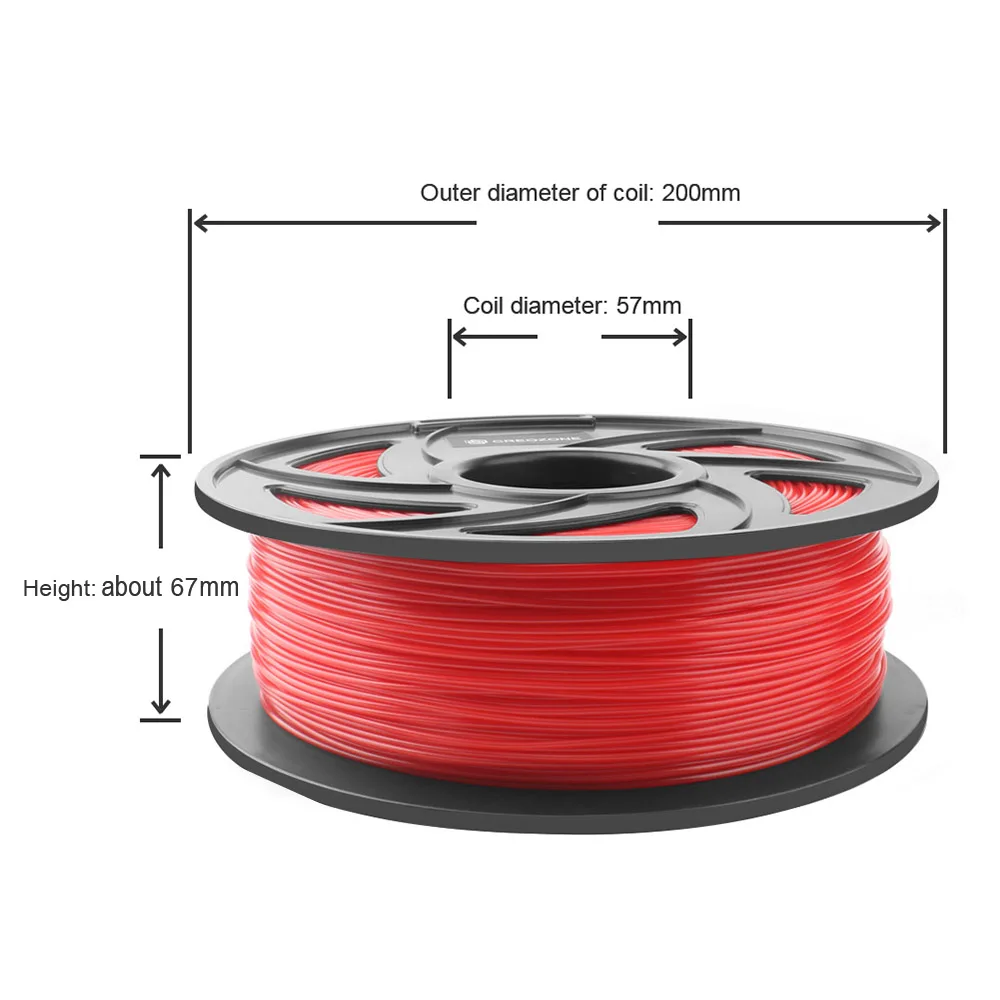 3D нить CREOZONE 1,75 мм 1 кг PLA ABS TPU PETG углеродная новая шелковая нить 3D пластиковая нить для принтера из России и Испании