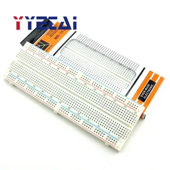 

Bread Board MB-102 Breadboard Experiment Board Line Experiment Connecting Board Universal Red and Blue PCB