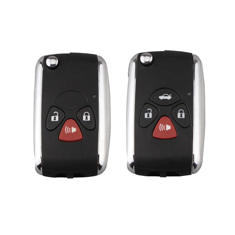 

Flip Folding Remote Key Case Fob Shell 3/4 Buttons For TOYOTA Camry Avalon Corolla 2007 2008 2009 2010