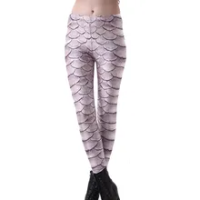 Эластичные повседневные штаны с 3D Цифровым принтом, женские леггинсы с рисунком рыбы, 7 размеров, одежда для фитнеса