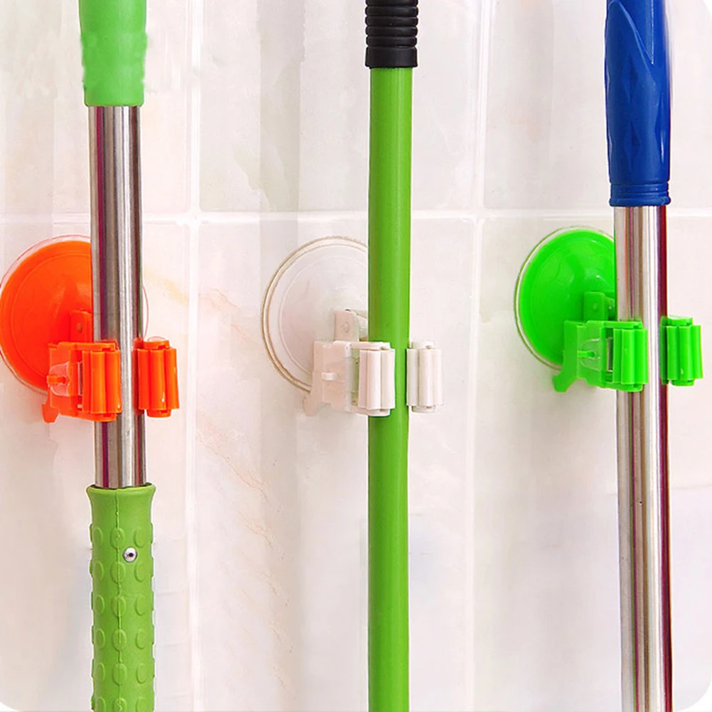 Buy 3pcs Sucker Type Wall Mounted Bathroom Mop Broom