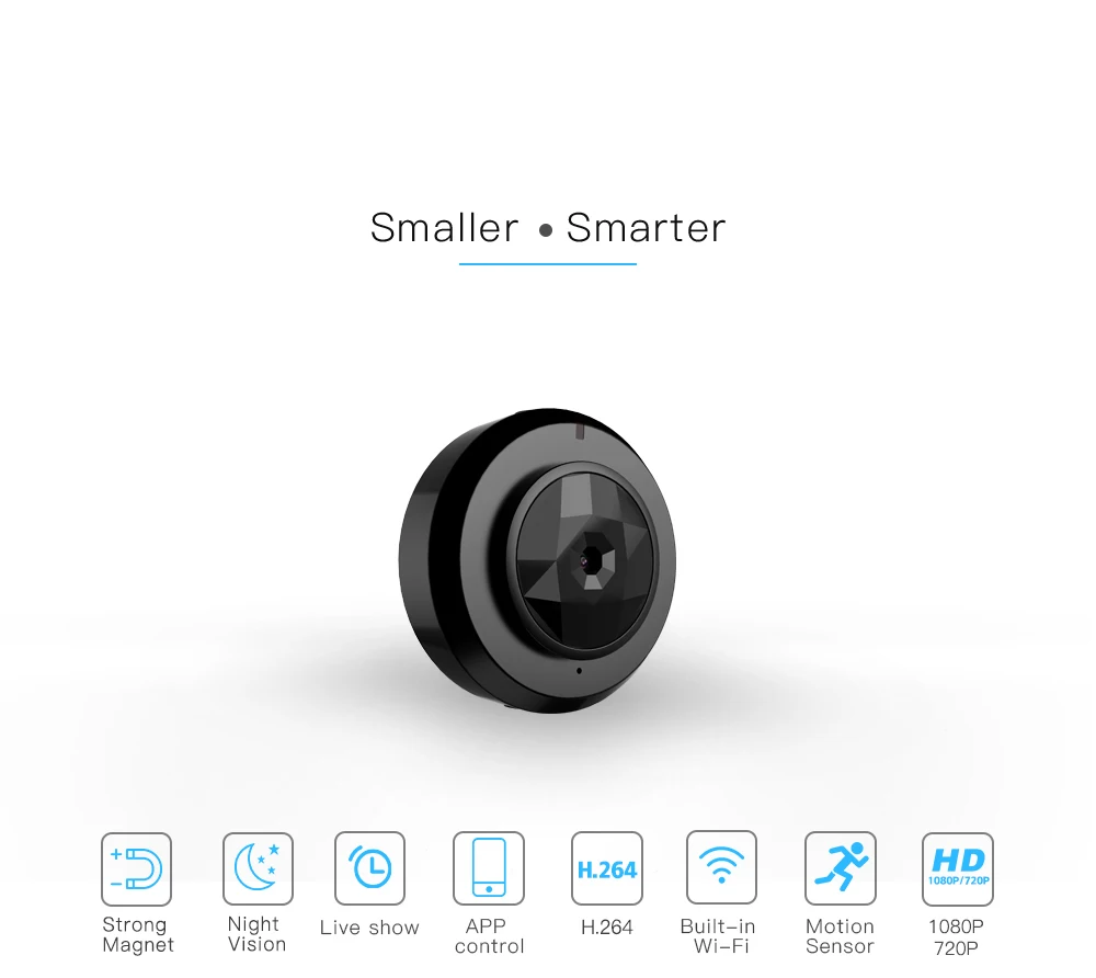 C6 Camsoy Cookycam микро WIFI мини камера HD 720P со смартфоном и приложением ночного видения IP