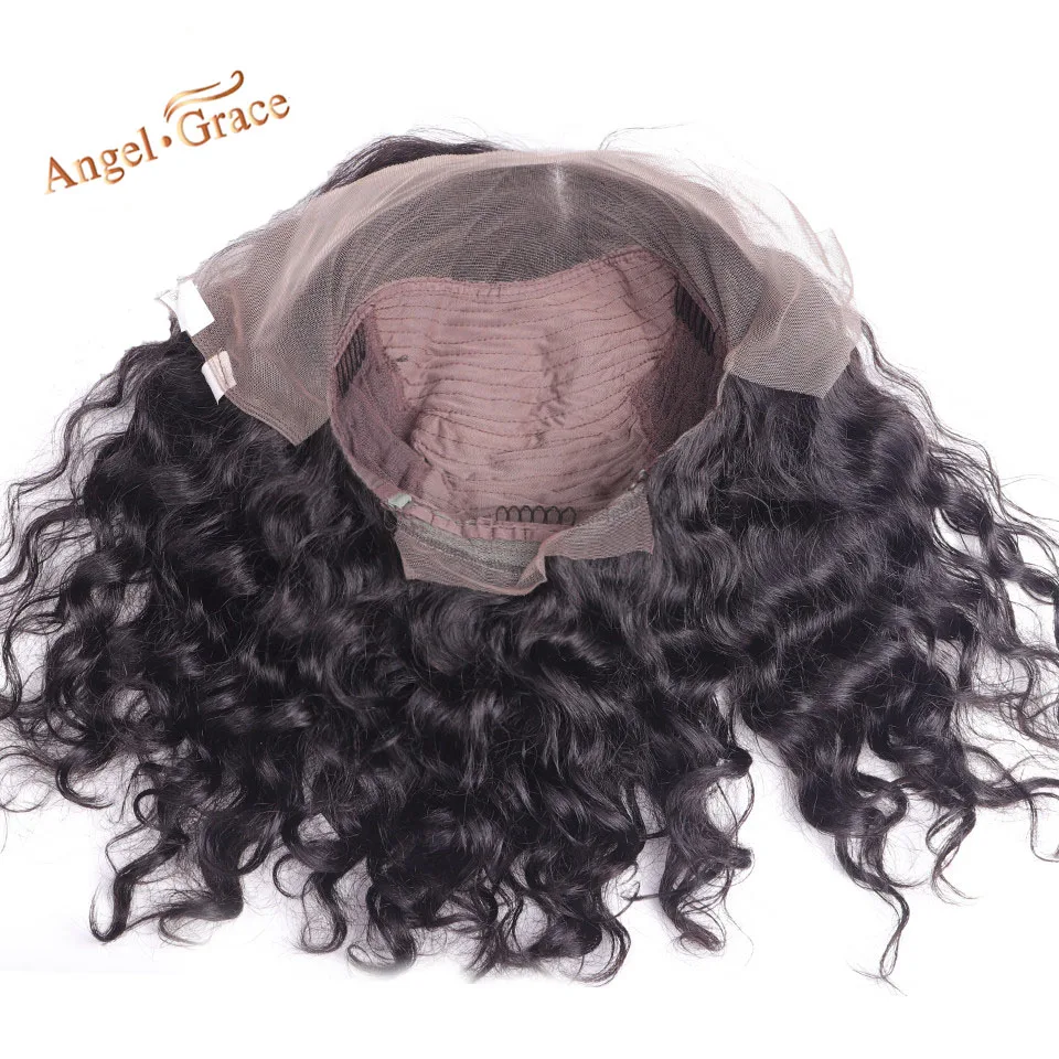 Angel Grace волосы кружева передние человеческие волосы парики 150% плотность бразильские свободные волнистые волосы 13*4 Короткие парики Боба для черных женщин 8-14