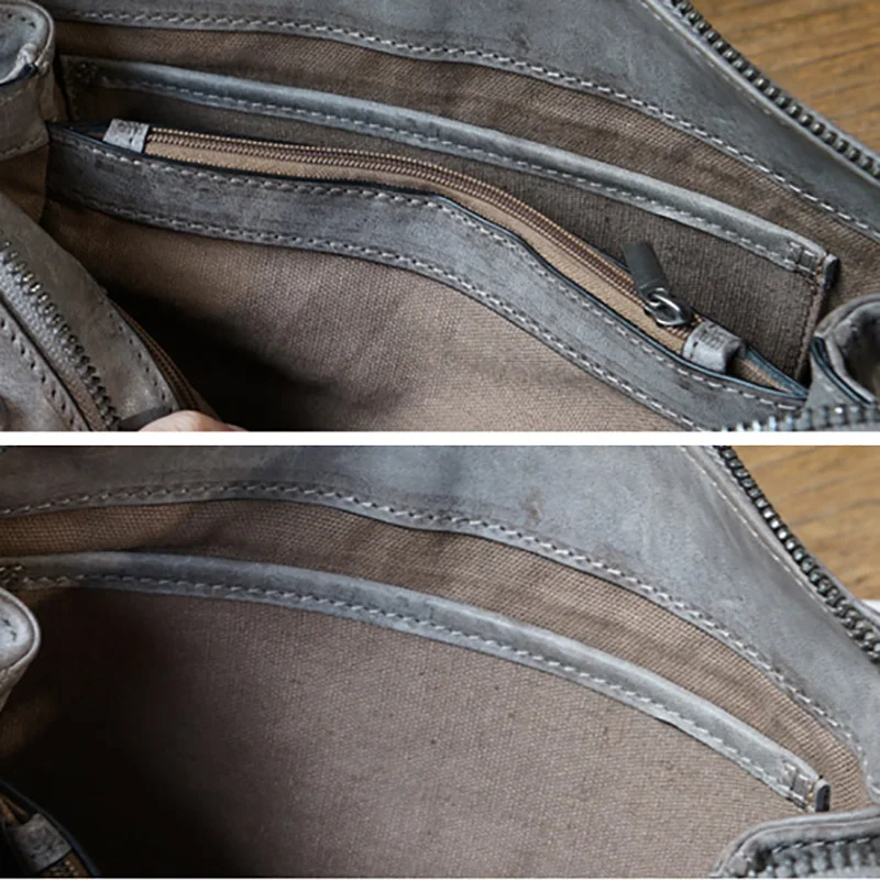 AETOO Leather literature Retro Fold crossbody bag, portable to do old doctor bag, small fresh personality cowhide female bag