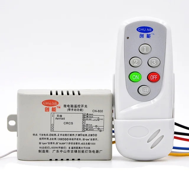 3 piecewise schakelaar 220v360 deg. draadloze verlichting ... 3 piecewise schakelaar 220v360 deg. draadloze verlichting ...