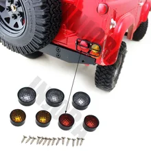 INJORA 7Pcs RC Car Taillight Light Cover for 1:10 RC Crawler RC4WD D90 Body Shell