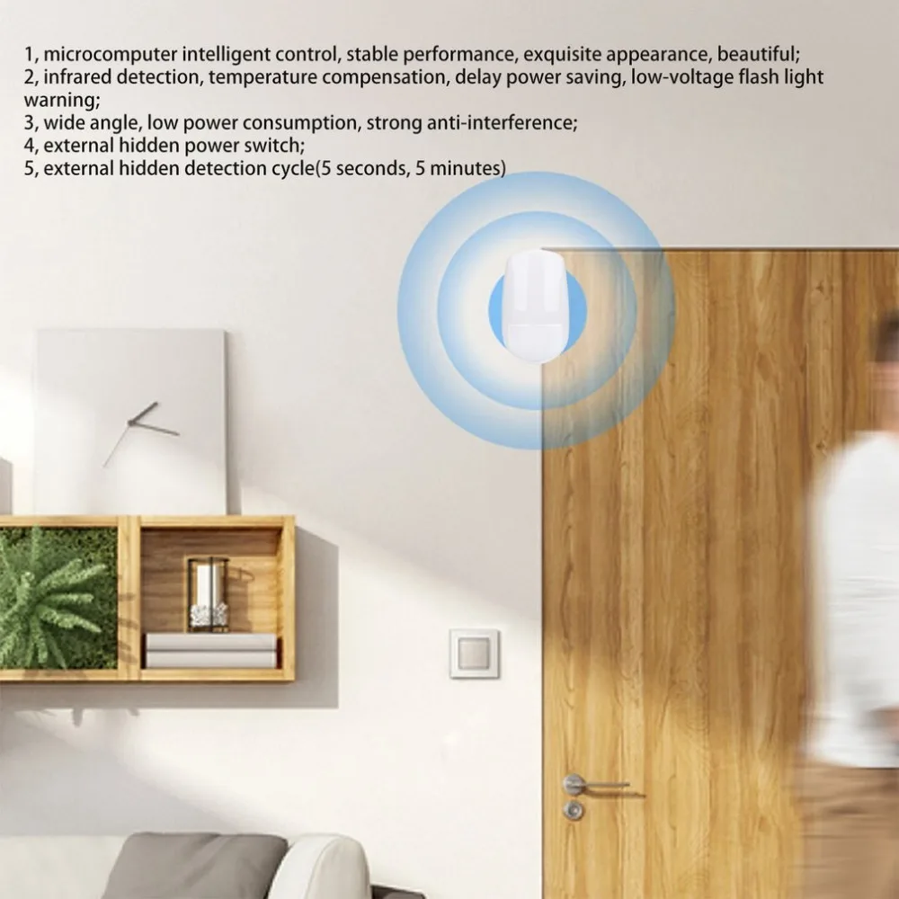 

Ly-80X Smart Wireless Infrared Detector Infrared Detection Temperature Compensation Delay Power