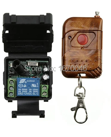 

DC12V 10A 1Channel RF Wireless Remote Control Switch/Radio Controlled Switch System Receiver and Transmitter window/Garage Doors