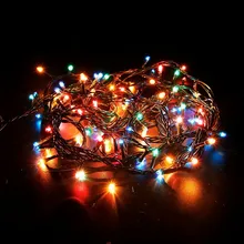 LED String lights 4M 100Leds Holiday Multi color with controller Factory sale for Party Garden Birthday Christmas tree Decor