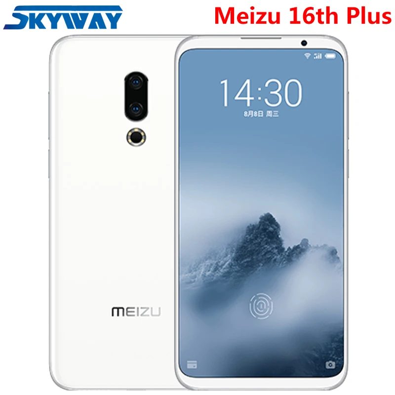 Meizu 16th Plus, 16 Plus, 4G, LTE, Snapdragon 845, четыре ядра, Adreno 630, 6 ГБ, 128 ГБ, 6,5 дюйма, FHD, 2160x1080 P, полный экран, сотовый телефон