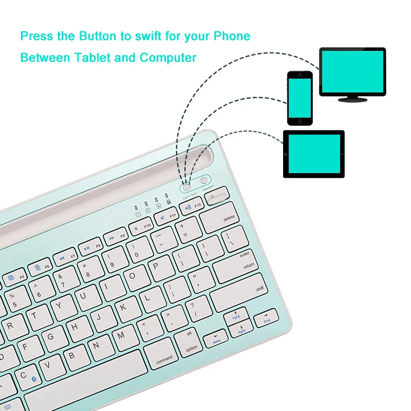 Landas Беспроводная bluetooth-клавиатура с подставкой для планшета Xiao Mi мобильный телефон Беспроводная розетка клавиатура подставка для айпад ноутбук
