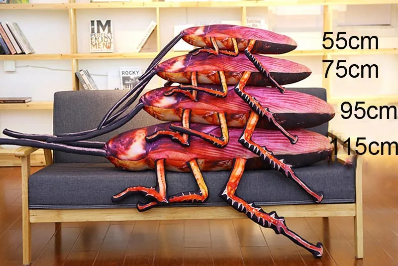 Креативное моделирование тараканов подушки 3D печать тараканов плюшевые игрушки подушки «насекомое» Подушка игрушка для детей подарок на день рождения