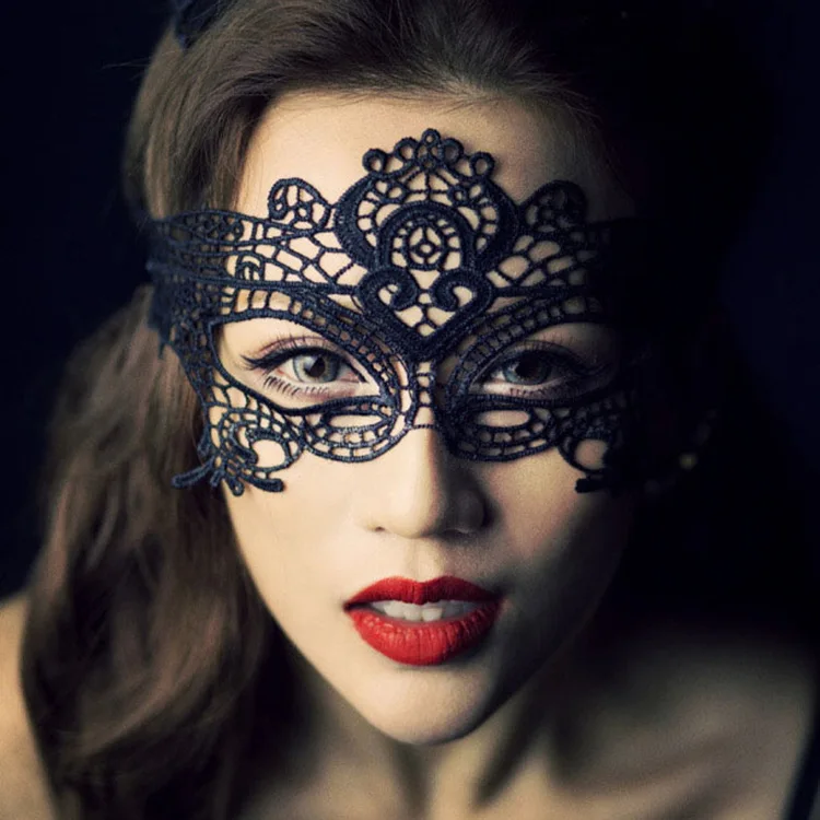 

Nightclub queen sexy lace openwork eye mask accessories stereo uniform Masquerade necessary