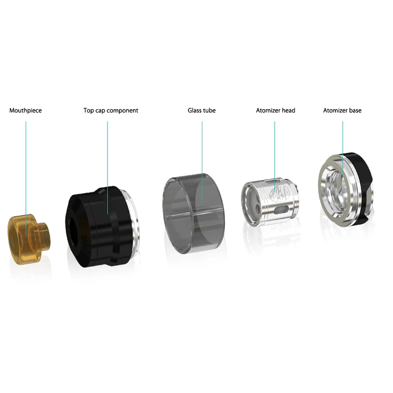 Wismec GNOME Atomzier 2ML Tank use WM02  WM03 Coil heads Fits E Cigarette Wismec Reuleaux RX GEN3 Box MOD Vape 04