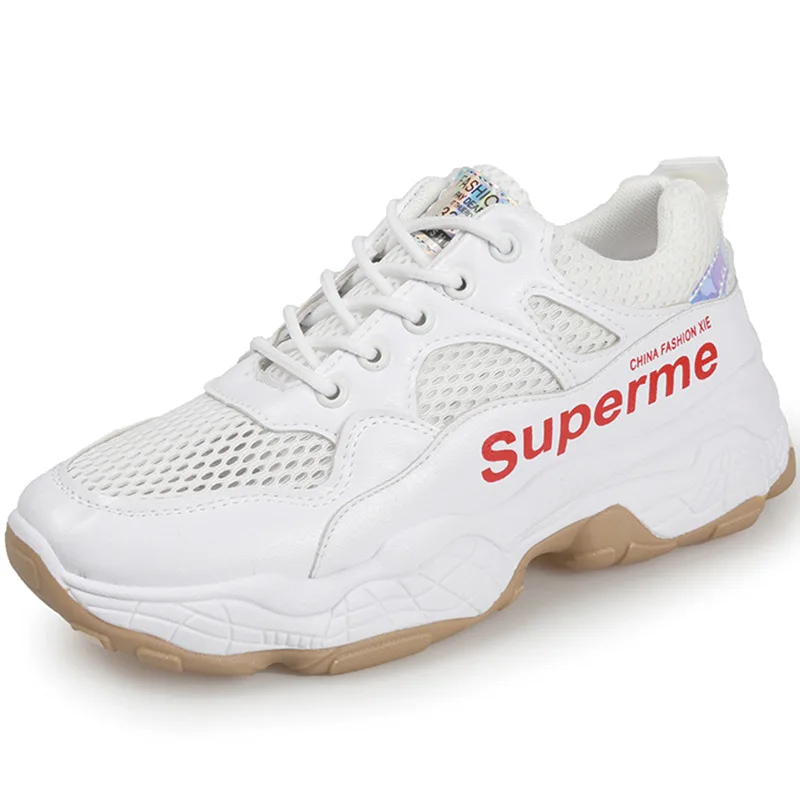 

2019 Summer Female Shoes Sports Canvas Shoes Ladies Breathable Vulcanized Shoes Chunky Sneakers Women Casual Sneakers Zapatos