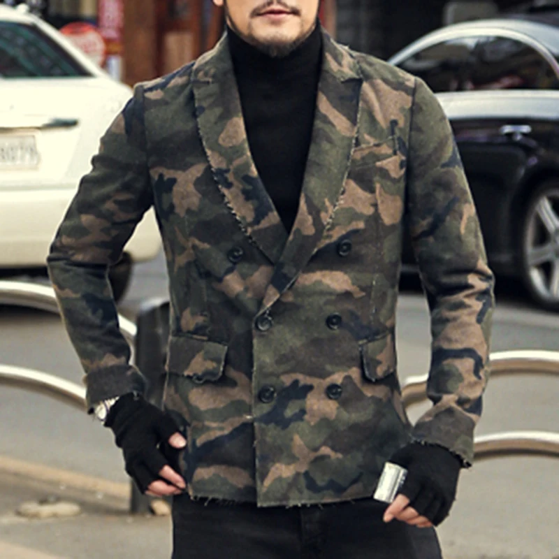 blazer homme camouflage