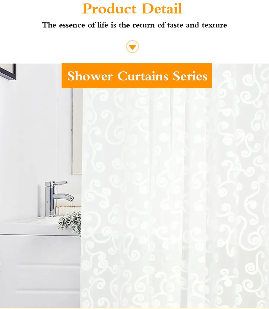 Floral Decorative pattern shower curtains 4
