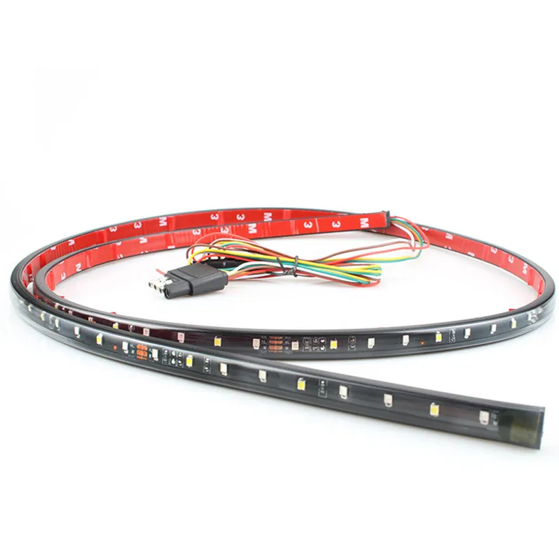 

60" Flex Red/White Tailgate LED Strip Light Bar Reverse Brake Turn Signal Tail for Ford Dodge Ram Chevrolet Avalanche Silverado