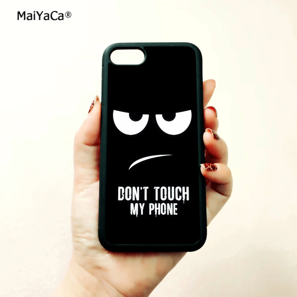 Do not touch my phone (не трогай мой Мягкая силиконовая окантовкка мобильный телефон чехол